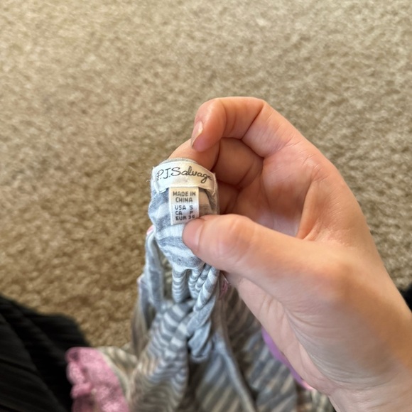 P.J. Salvage Pink and White Striped Nightgown - Picture 3 of 3